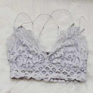 Light gray free people bralette